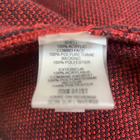 EUC Ivanka Trump Faux Fur Hoodie Black/Burgundy Open Cardigan, SP - Picture 13 of 14